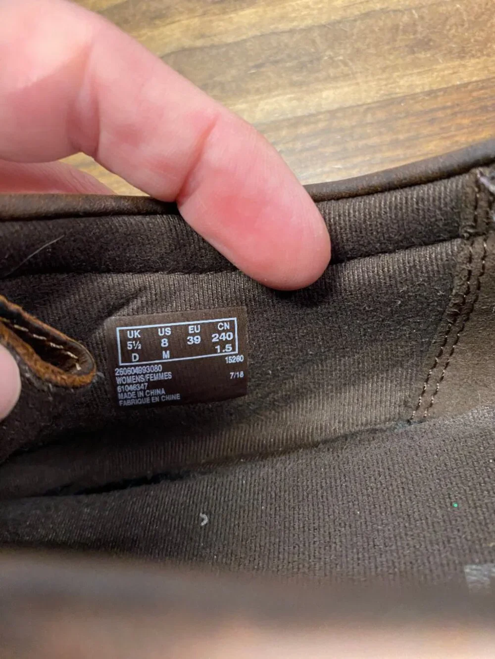 Clarks Brown Leather Wallabee Style Lace Up Shoes - Women's Size 8M